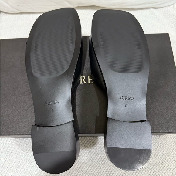 J. Crew Black Callie Sandals in leather sz 9 NWOT - Picture 4 of 5
